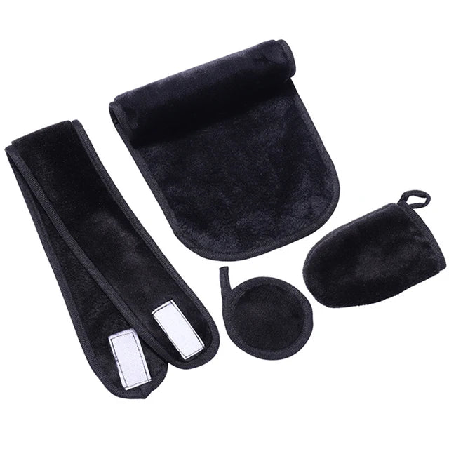 Reusable Makeup Remover Cloth Set (4-Piece)