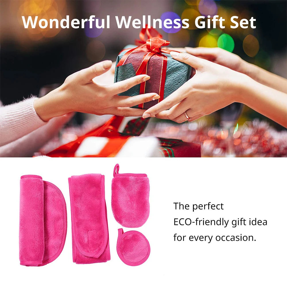 Reusable Makeup Remover Cloth Set (4-Piece)