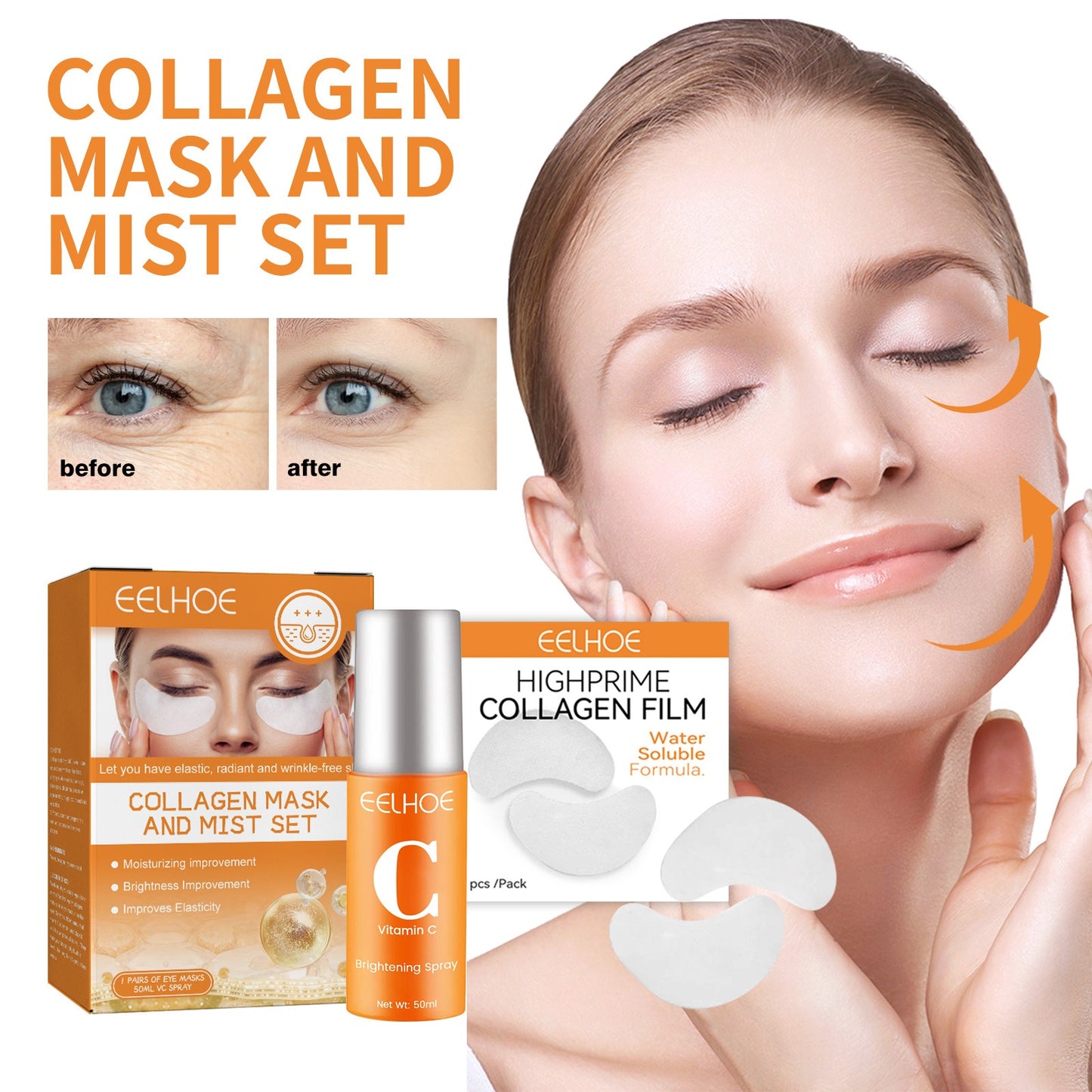 Collagen Eye Mask Spray Set