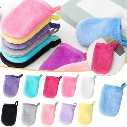 Microfiber Makeup Remover Cleansing Gloves