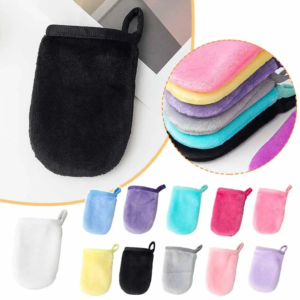 Microfiber Makeup Remover Cleansing Gloves