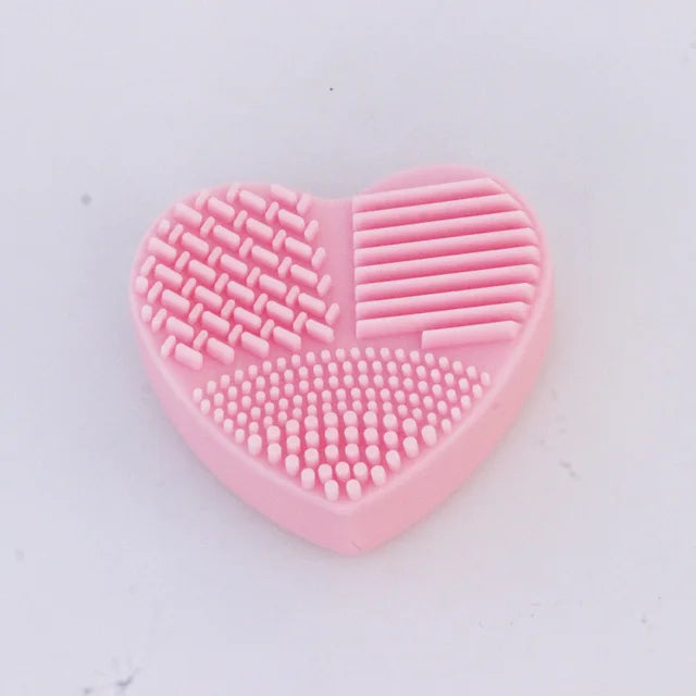 Heart-Shaped Makeup Brush Cleaning Glove