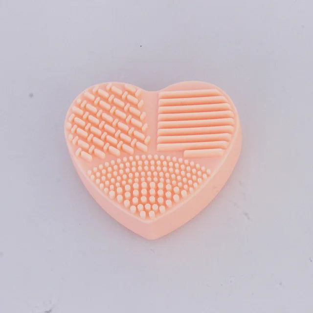 Heart-Shaped Makeup Brush Cleaning Glove