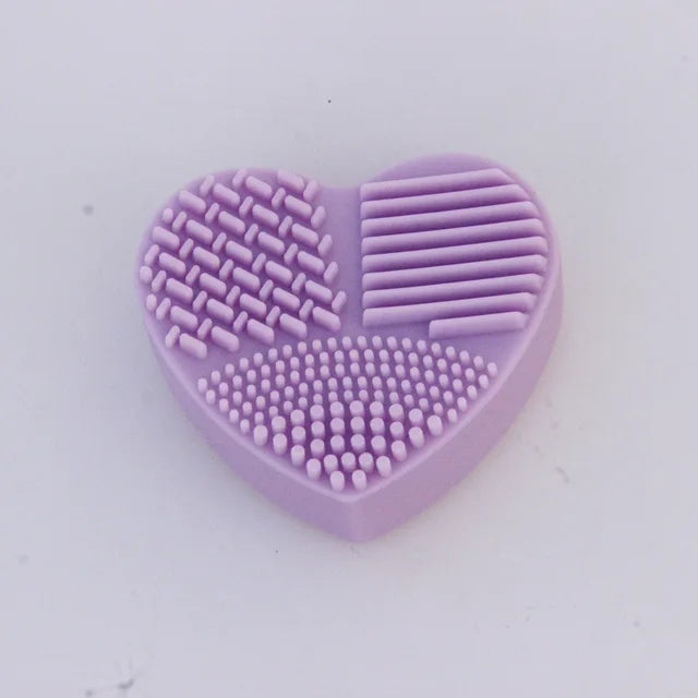 Heart-Shaped Makeup Brush Cleaning Glove