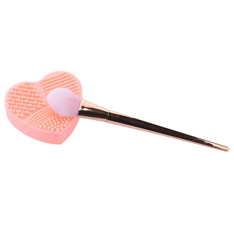 Heart-Shaped Makeup Brush Cleaning Glove