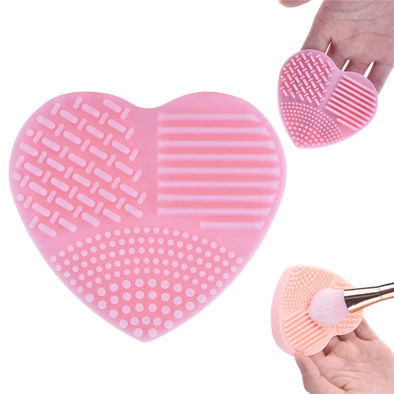 Heart-Shaped Makeup Brush Cleaning Glove