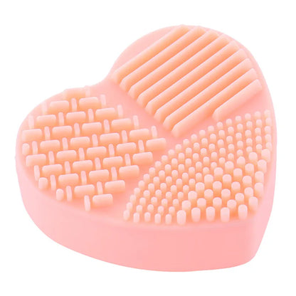 Heart-Shaped Makeup Brush Cleaning Glove