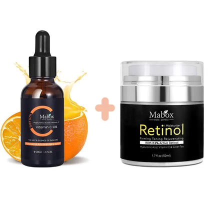 MABOX Retinol & Vitamin C Whitening Face Cream & Serum