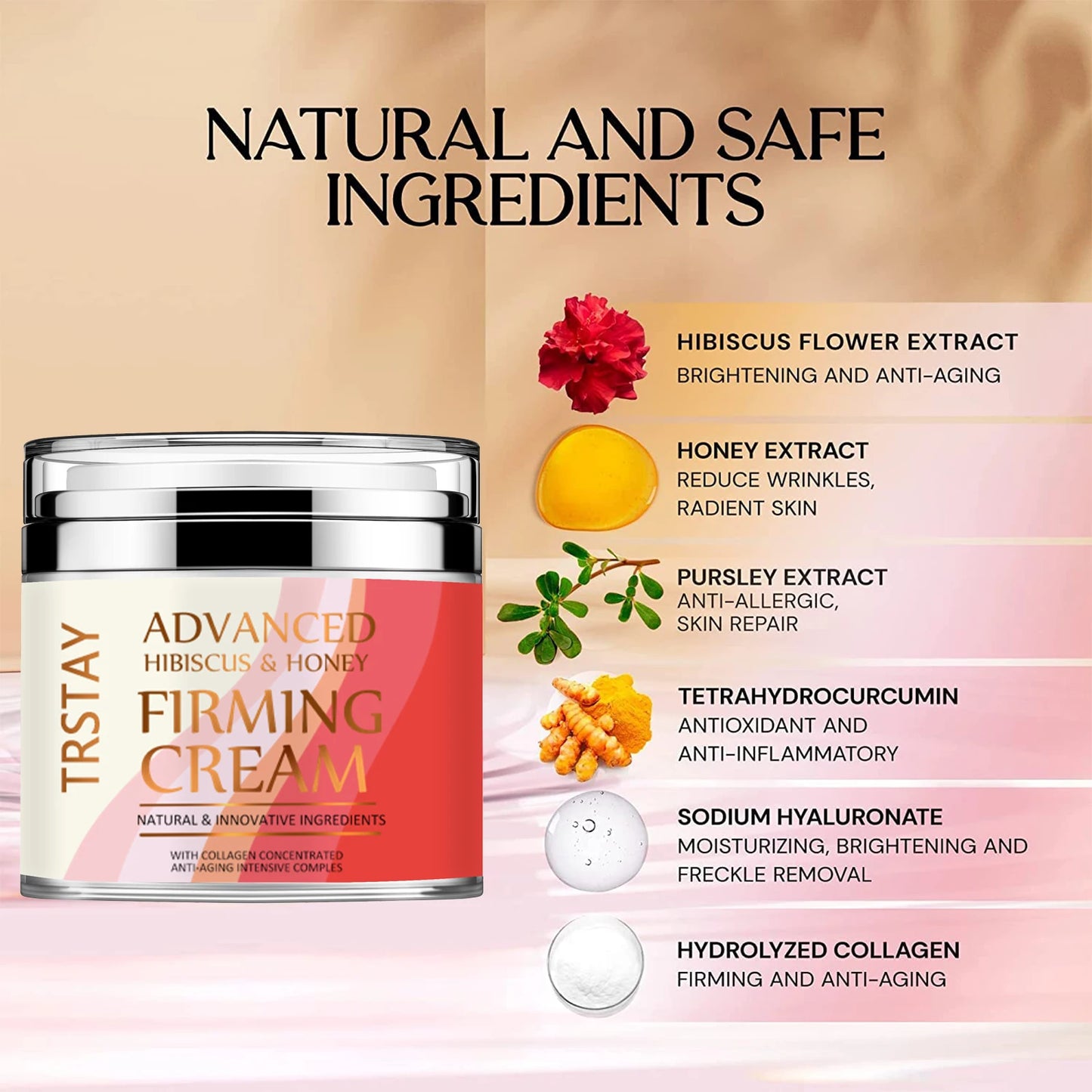 Neck & Face Firming Cream with Hibiscus and Honey