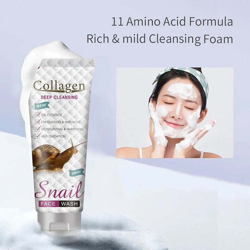 Snail Collagen Acne-Fighting Face Wash